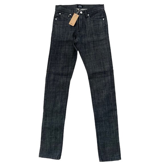 A.P.C Petit Standard Button Fly Jeans Raw Denim Black ( 26 ) - Picture 1 of 3